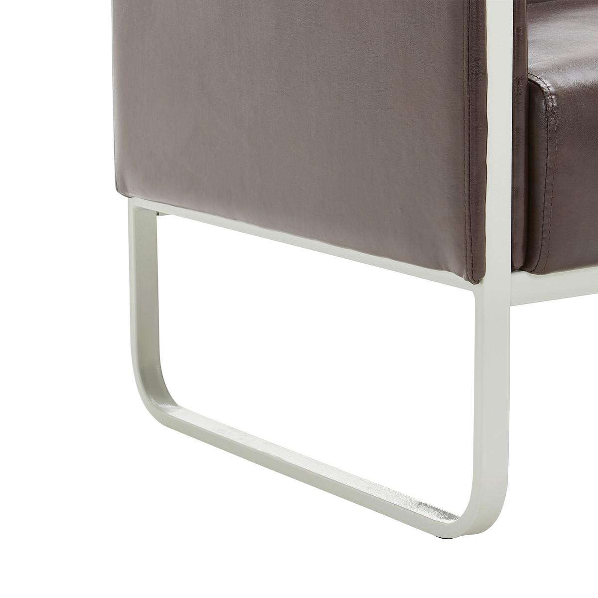 Dvosed Aruba, Rjava - siva/temno rjava, Moderno, kovina/tekstil (111/78/71cm) - MID.YOU
