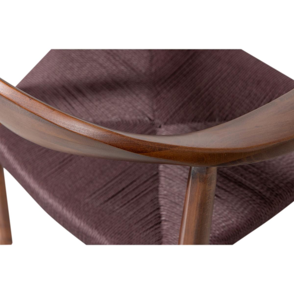 Armlehnstuhl-Set Embrace Dunkelbraun B: 64cm - Dunkelbraun, MODERN, Holz (64/76/53cm) - Livetastic