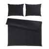 Ágyneműhuzat-garnitúra Kétszemélyes Xenia Uni Xxl - fekete, Modern, textil (200/220cm) - Premium Living