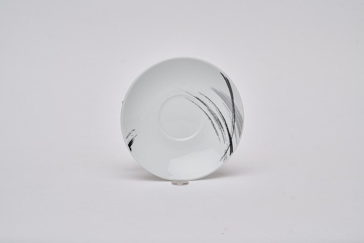 SERWIS OBIADOWO-ŚNIADANIOWY ROMA - czarny/biały, Basics, ceramika - Novel