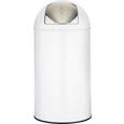 Abfalleimer Push Can Weiß/edelstahl - Edelstahlfarben/Zinkfarben, Metall (35/76cm) - Mömax modern living Abfalleimer Push Can Weiß/edelstahl - Edelstahlfarben/Zinkfarben, Metall (35/76cm) - Mömax modern living