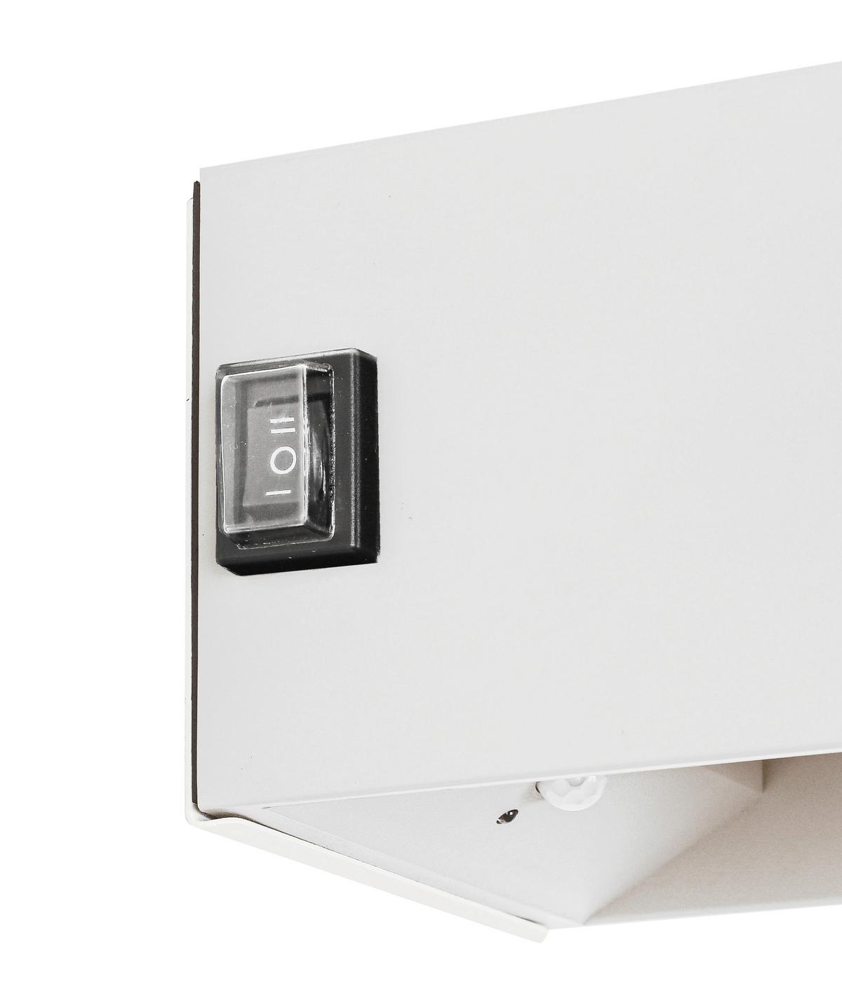 KINKIET AKUMULATOROWY CUBE - biały, Basics, tworzywo sztuczne/metal (10,1/8,05/10,28cm) - Novel