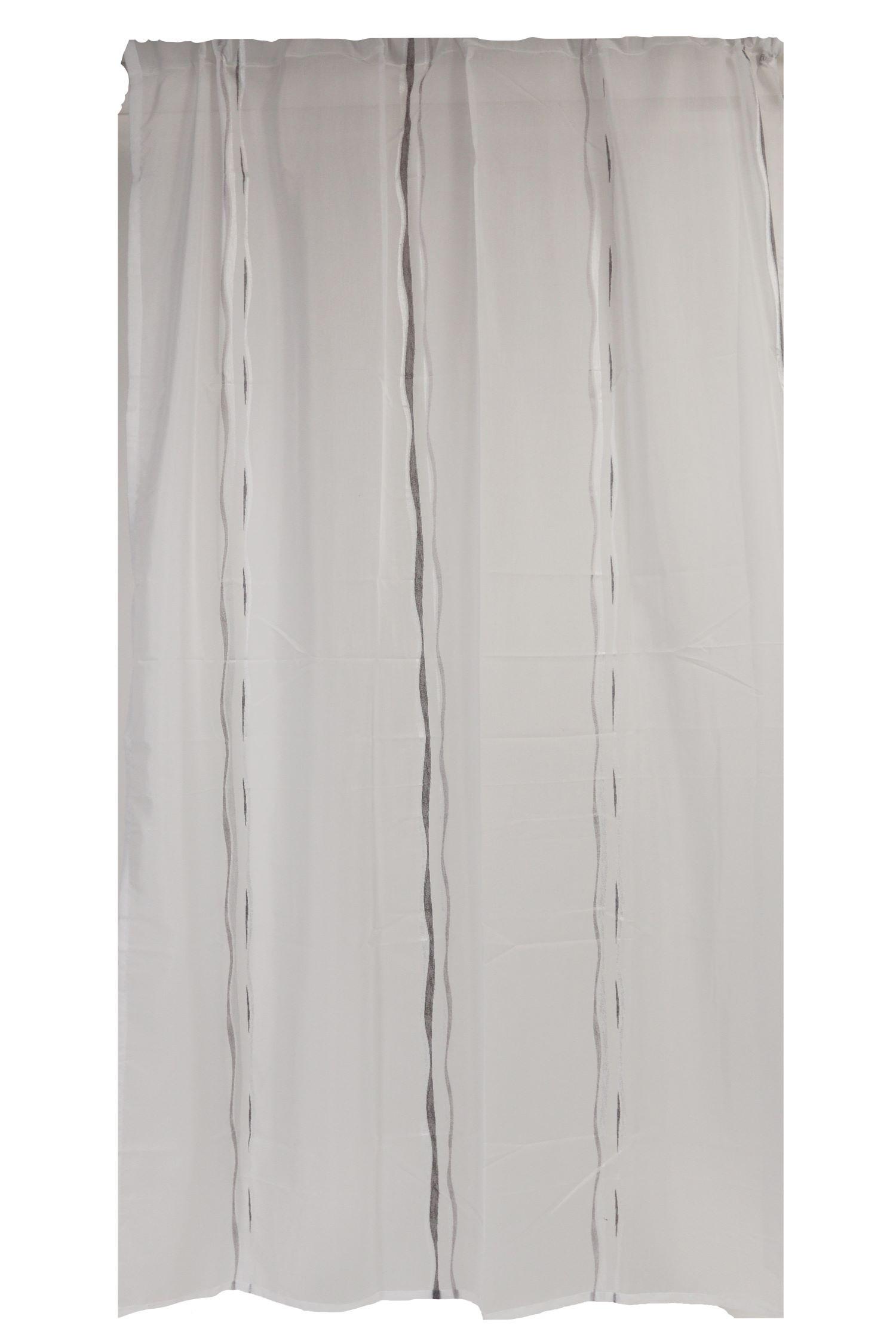 Draperie gata confecționată 61154 - argintiu, textil (140/240cm)