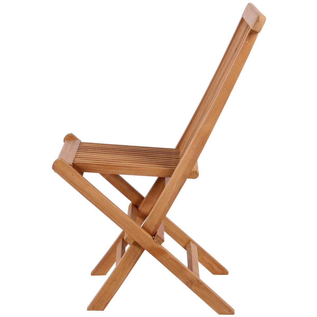 Gartensessel-Set Woodie 2er-Set Teak - Teakfarben, Basics, Holz (47/89/62cm) - Gardenson