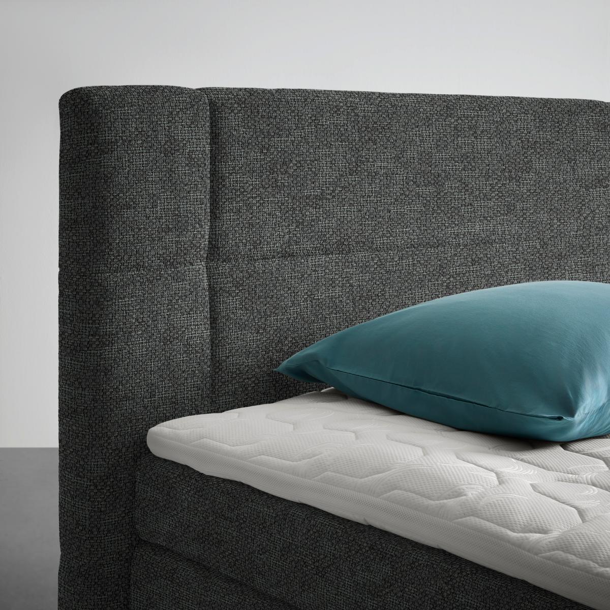 Boxspring Krevet Palace - boje grafita, Konvencionalno, tekstil/plastika (180/200cm) - Premium Living