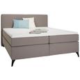 Boxspringbett Grau ca.180x200cm - Schwarz/Grau, KONVENTIONELL, Holzwerkstoff/Textil (215/188/117cm) - Modern Living Boxspringbett Grau ca.180x200cm - Schwarz/Grau, KONVENTIONELL, Holzwerkstoff/Textil (215/188/117cm) - Modern Living