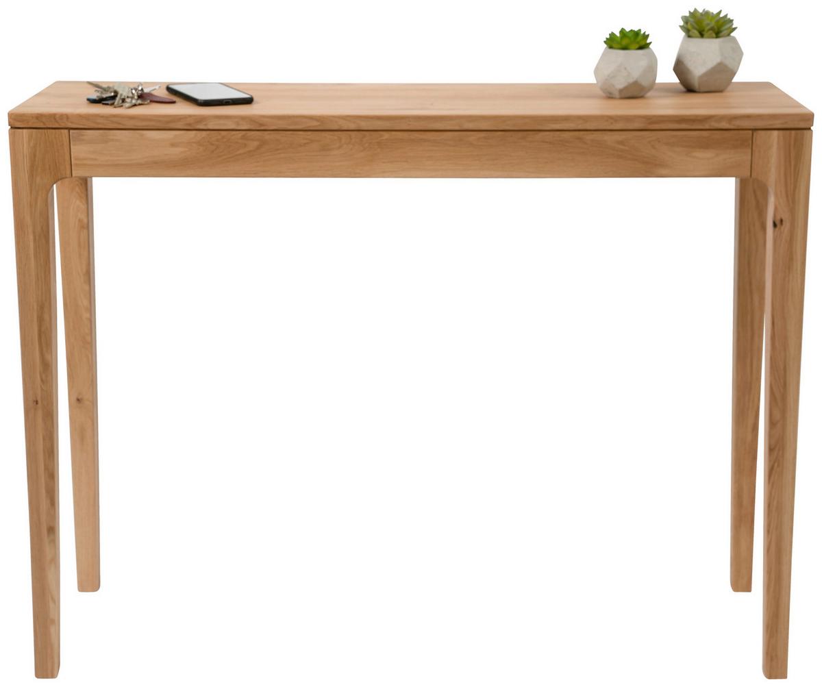 STÓŁ KONSOLA KONA - dąb dziki, Basics, drewno (100/30/80cm)