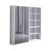 Aktenschrank Office Edition Sw Set 1 hoch Grau - Anthrazit Hochglanz/Grau, MODERN, Holzwerkstoff (168,8/185,6/33cm) - MID.YOU