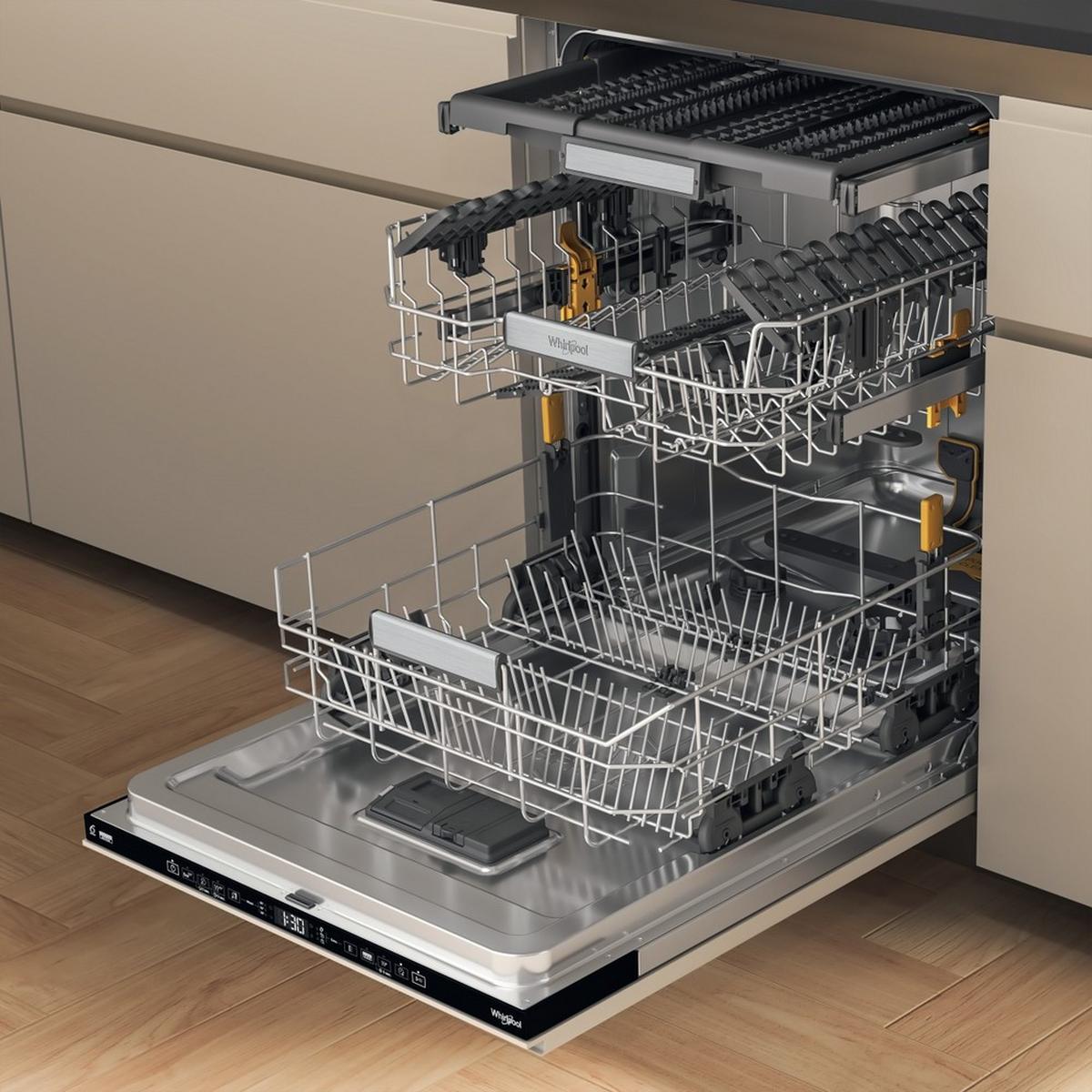 Beépíthető Mosogatógép W7i Ht58 T - fekete (59,8/82/55,5cm) - Whirlpool