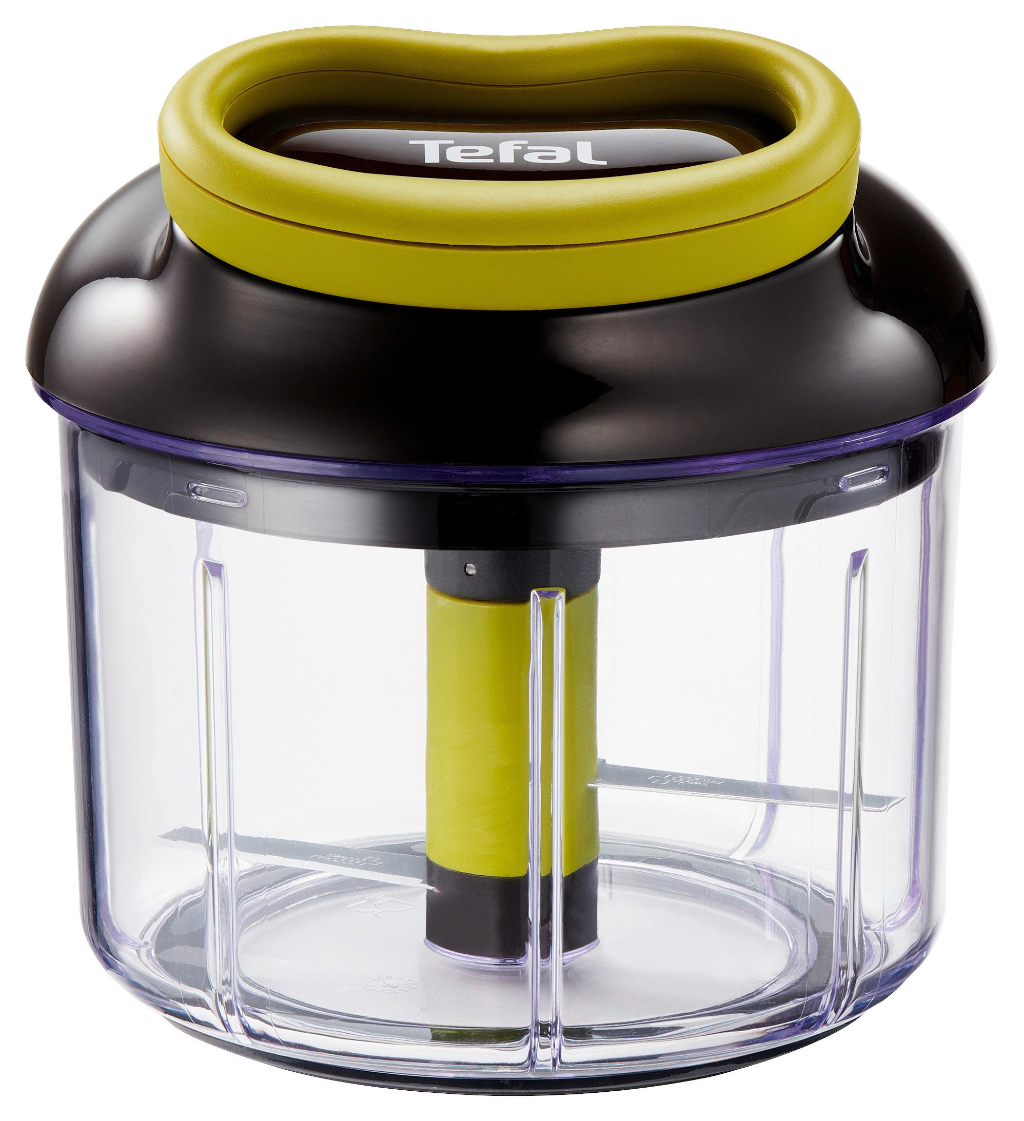 ROZDRABNIACZ UNIWERSALNY K1320404 TEFAL - zielony/przejrzysty, Basics, tworzywo sztuczne/metal (13.9/13.9/15.4cm) - Tefal