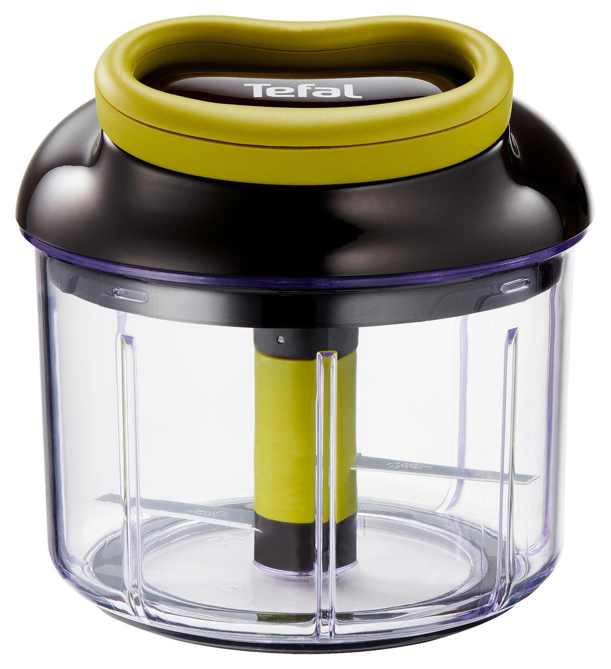 ROZDRABNIACZ UNIWERSALNY K1320404 TEFAL - zielony/przejrzysty, Basics, tworzywo sztuczne/metal (13.9/13.9/15.4cm) - Tefal