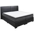 Boxspringbett in Schwarz ca. 180x200 cm inkl. Topper - Anthrazit/Schwarz, Basics, Holzwerkstoff/Kunststoff (180/200cm) - Livetastic Boxspringbett in Schwarz ca. 180x200 cm inkl. Topper - Anthrazit/Schwarz, Basics, Holzwerkstoff/Kunststoff (180/200cm) - Livetastic