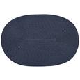 Tischset Billy Blau Rund/oval - Blau, Textil - Mömax modern living Tischset Billy Blau Rund/oval - Blau, Textil - Mömax modern living