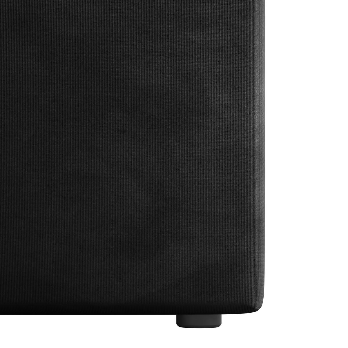 Boxspringbett Bologna ca. 180x200 cm Schwarz - Schwarz, MODERN, Karton/Holzwerkstoff (180/200cm) - MID.YOU