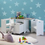 Kindersitzgruppe Melly inkl.stauraum& Tafeloberfläche - Weiß, MODERN (80/46/45cm) - Mömax modern living
