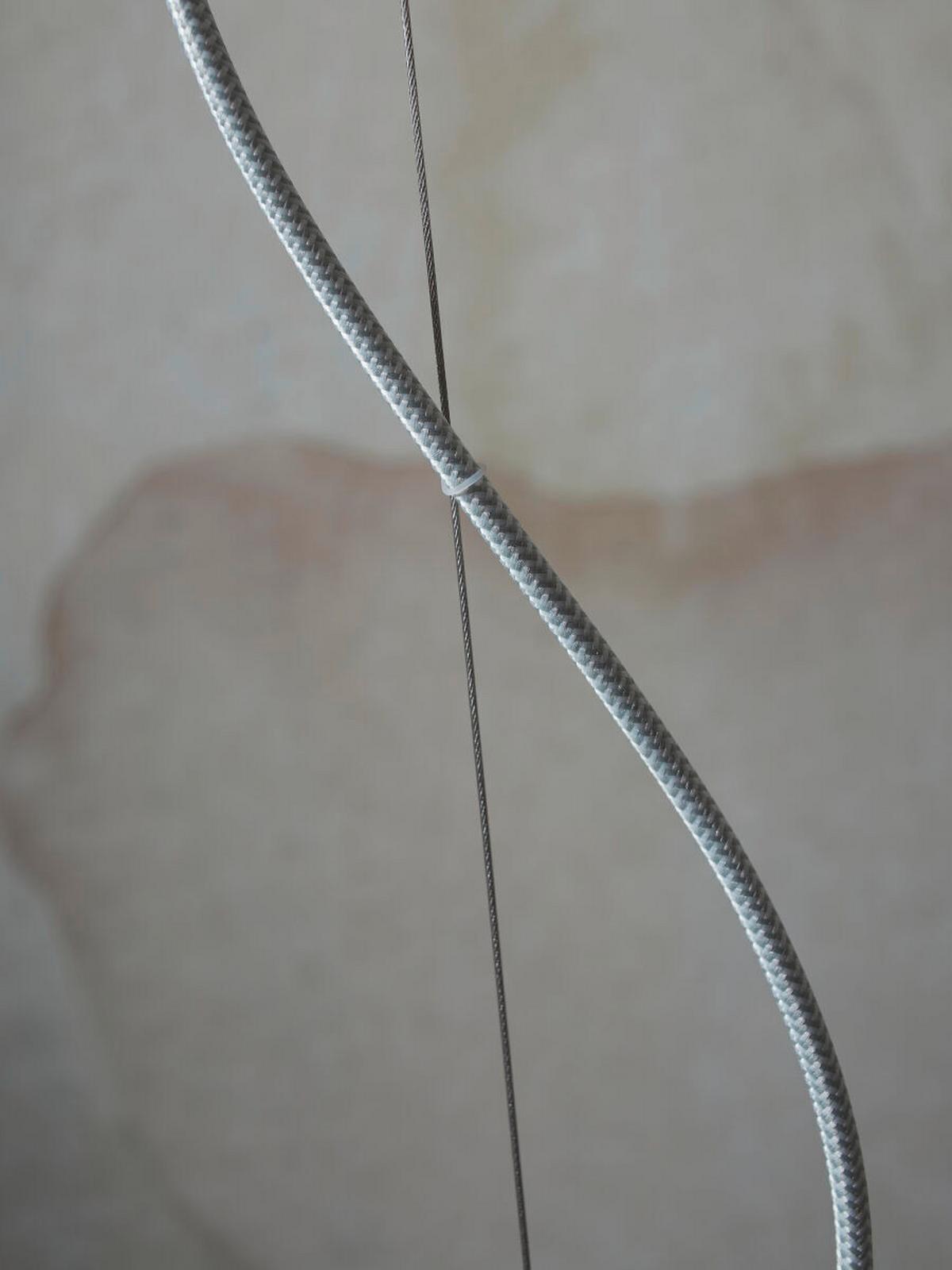 Függőlámpa Sapporo - homokszínű/fehér, Trend, üveg (25cm) - It's about Romi