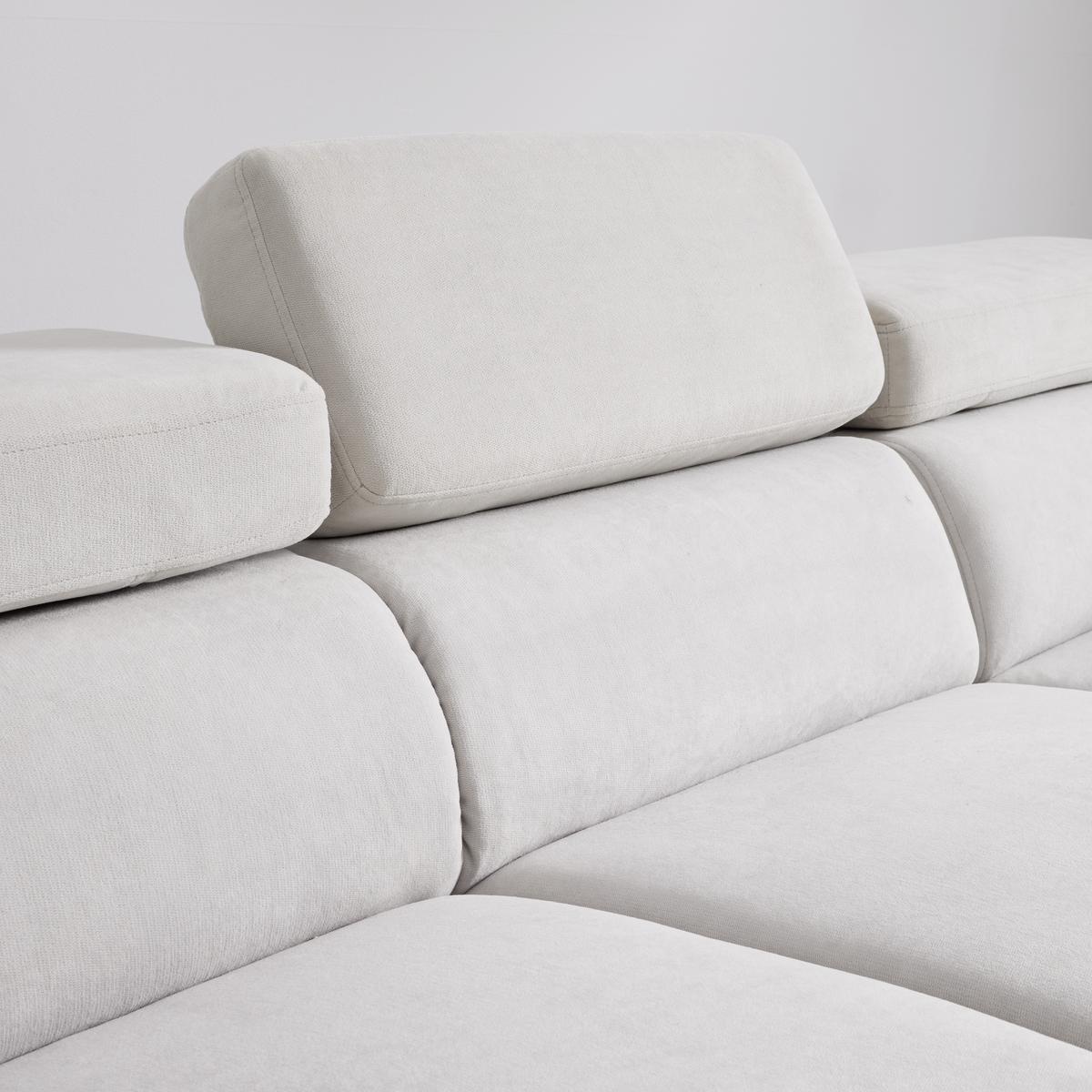 Sarokkanapé Filou - világosszürke, Modern, textil/fa (211/82/146cm) - Bessagi Home