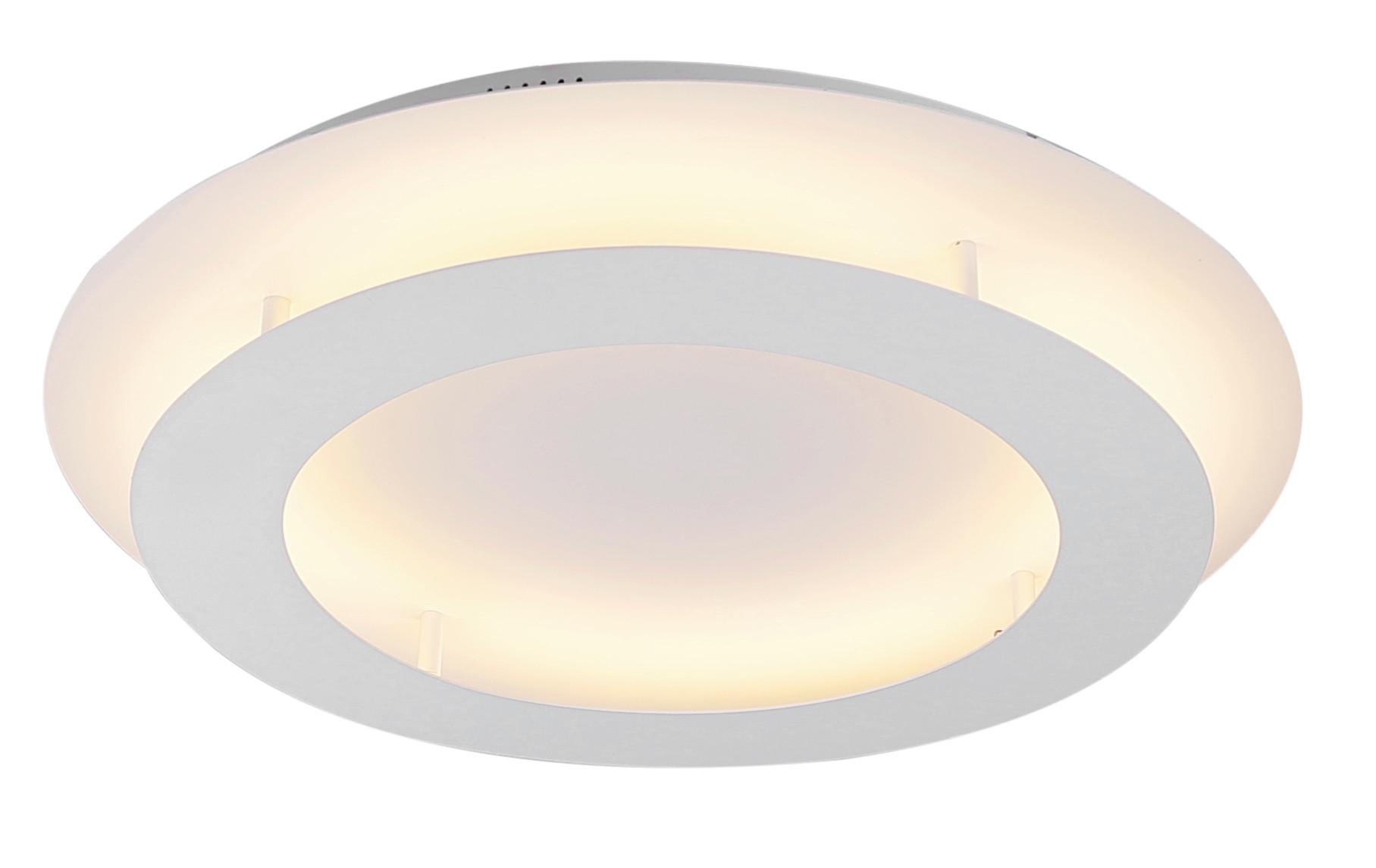 Led Stropna Svjetiljka Merle - bijela, Design, metal (50/50/8cm)