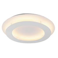 Led Stropna Svjetiljka Merle - bijela, Design, metal (50/50/8cm)