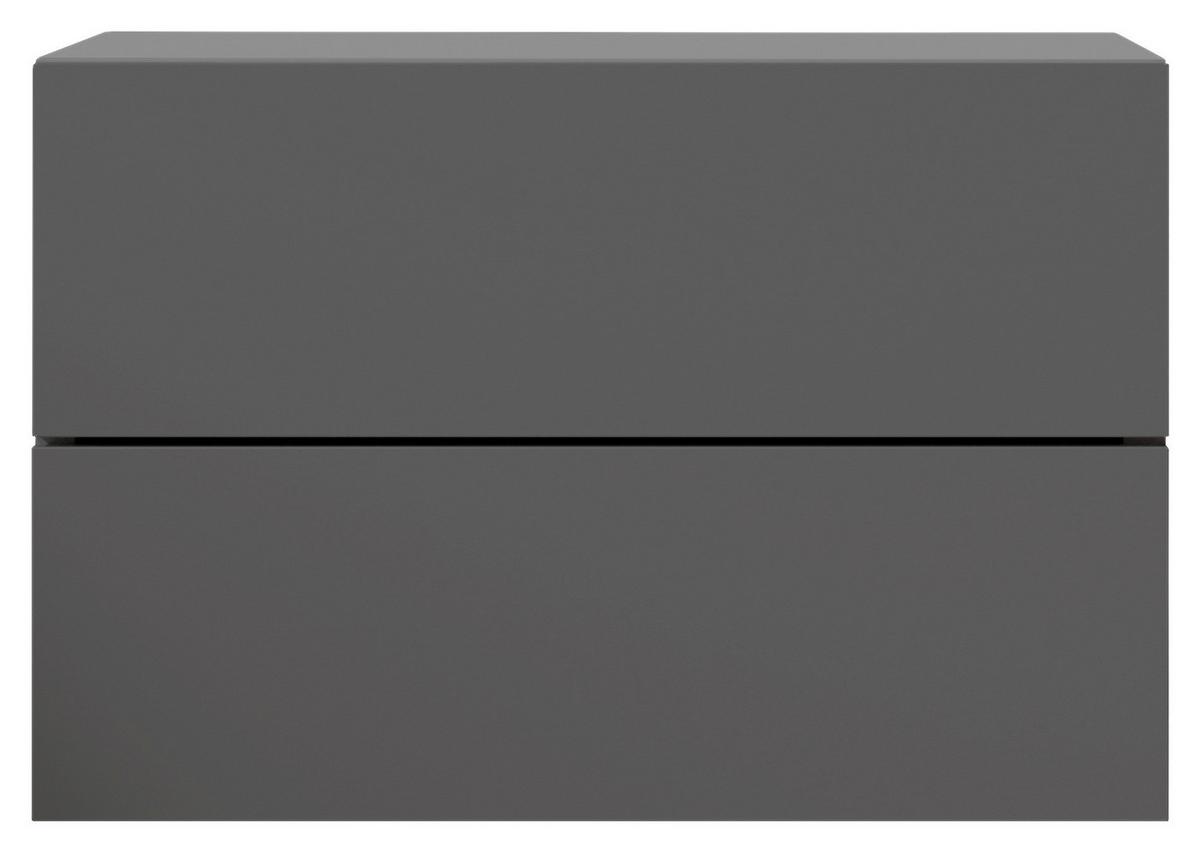 SZAFKA NOCNA CABO - kolor grafitowy, Modern, materiał drewnopochodny (42/28/30cm) - Livetastic