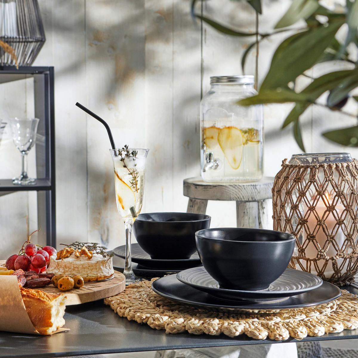 Kombinirani Servis Soft Touch, 20-Delni - črna, Design, keramika - Creatable