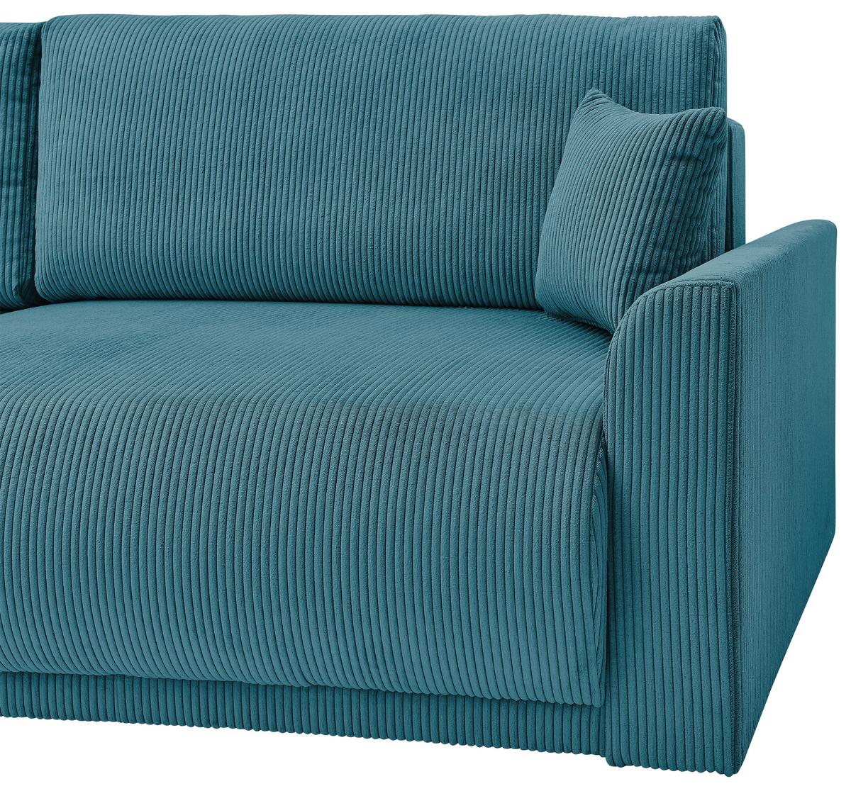 Coltar KIM - turcoaz, Modern, lemn/textil (233/160cm) - Modern Living