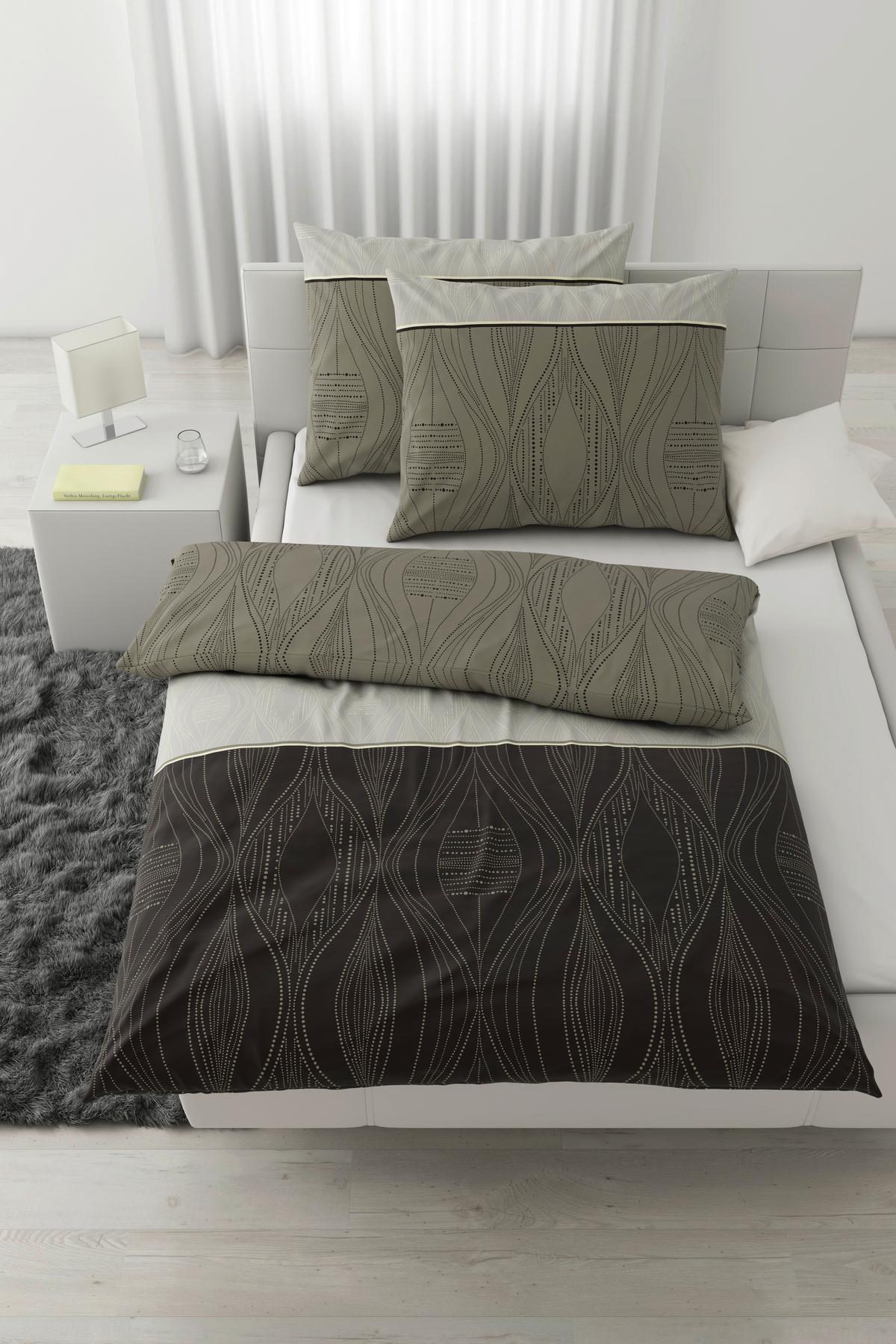 Bettwäsche Erik XXL Grau ca. 200x220cm - Grau, KONVENTIONELL, Textil (200/220cm) - Modern Living