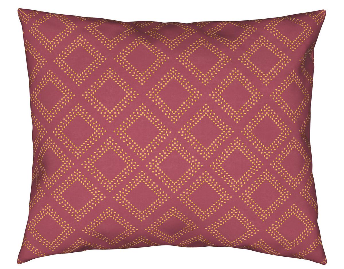 Bettwäsche Ornament Ca. 160x210cm - Gelb/Weinrot, Lifestyle, Textil (160/210cm) - Modern Living