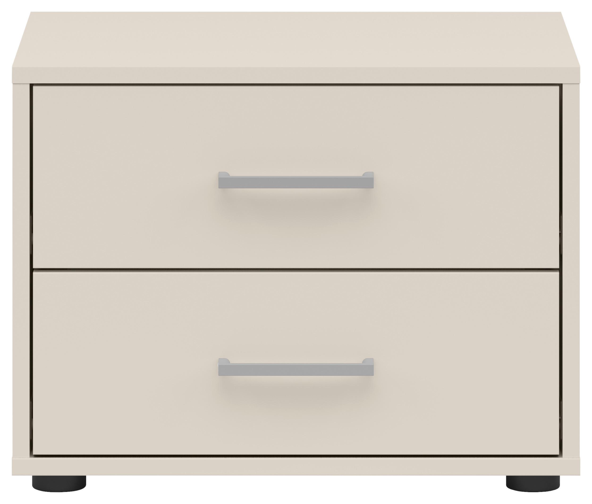 Noptieră SMART 2 - alb/cașmir, Konventionell, material pe bază de lemn (50/37,7/35cm)