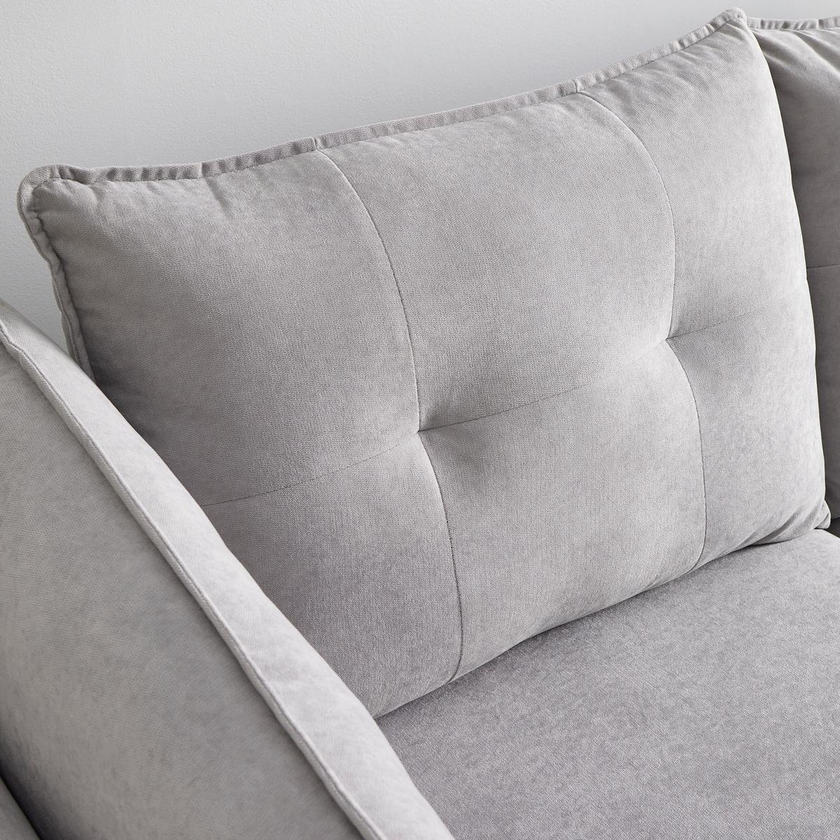 Sarokkanapé Sandro - világosszürke, Modern, textil/fa (258/86/82-160cm) - Bessagi Home
