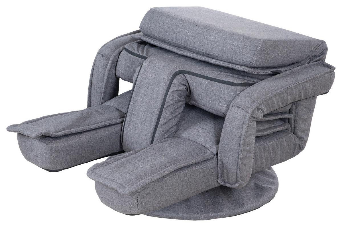 Loungesessel Minecraft ca. 62x80x60 cm Grau - Grau, MODERN, Textil/Metall (62/80/60cm) - Minecraft
