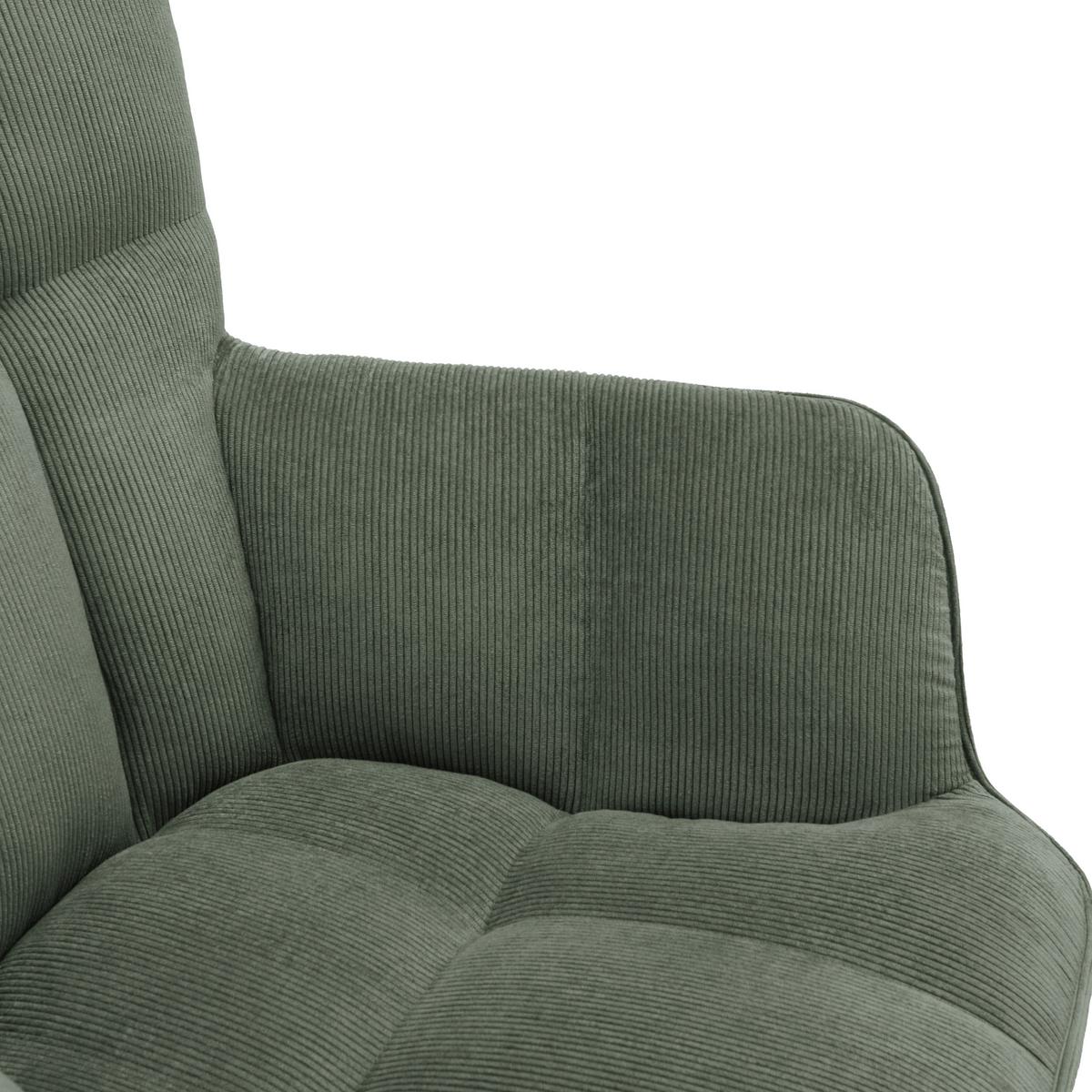 Sessel Alex Grün - Schwarz/Grün, MODERN, Textil/Metall (68/100/78cm) - Based