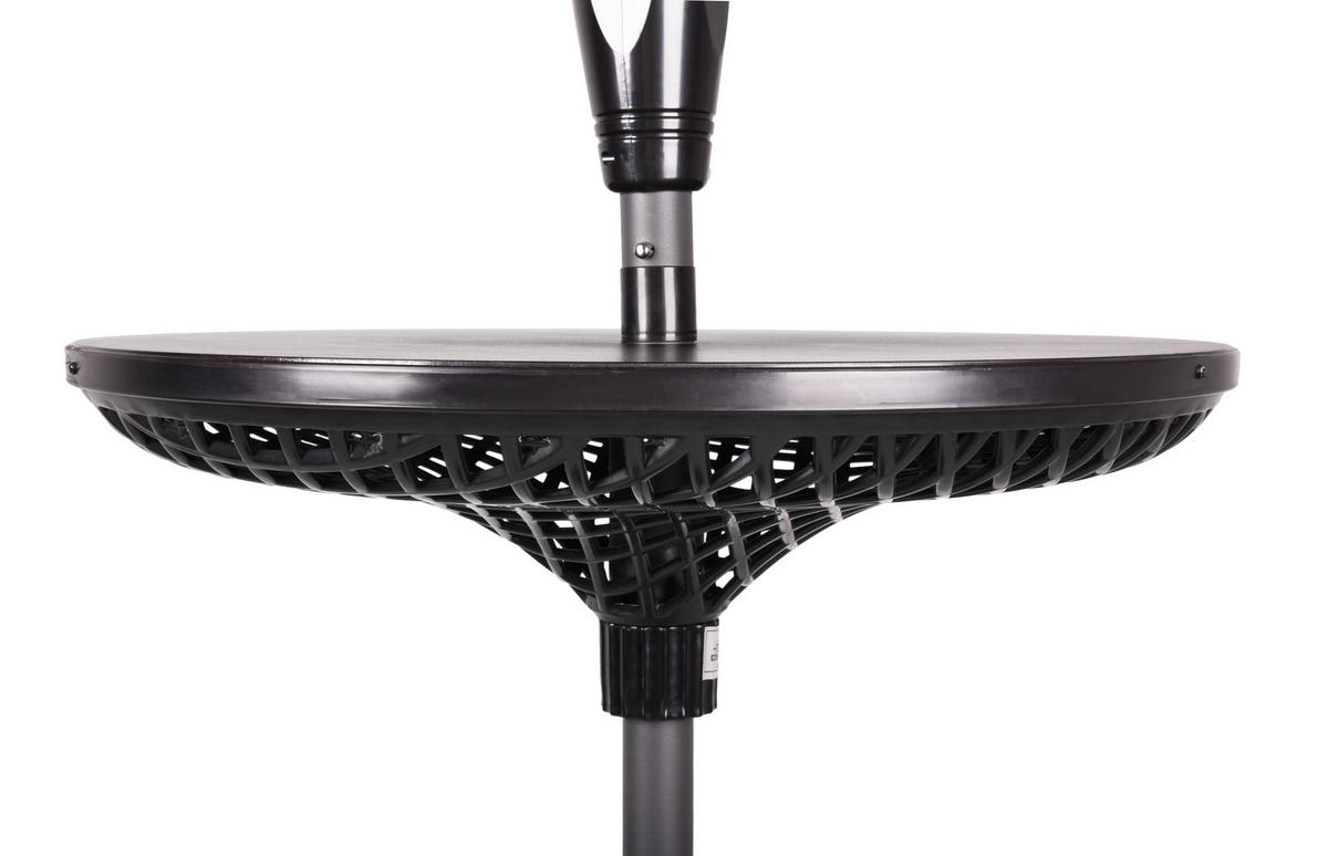 GARTENTISCH TISCH FÜR SONNENSCHIRM - Schwarz, MODERN, Kunststoff (58,2/18/58,2cm) - Gardenson