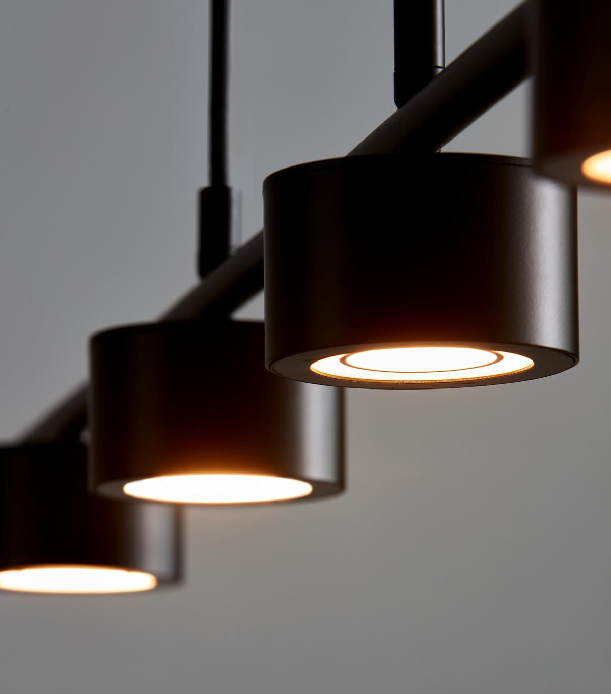 LAMPA WISZĄCA LED 2010813003 CLYDE PELA 4 LINE - czarny, Design, metal (115/8,5cm) - Nordlux