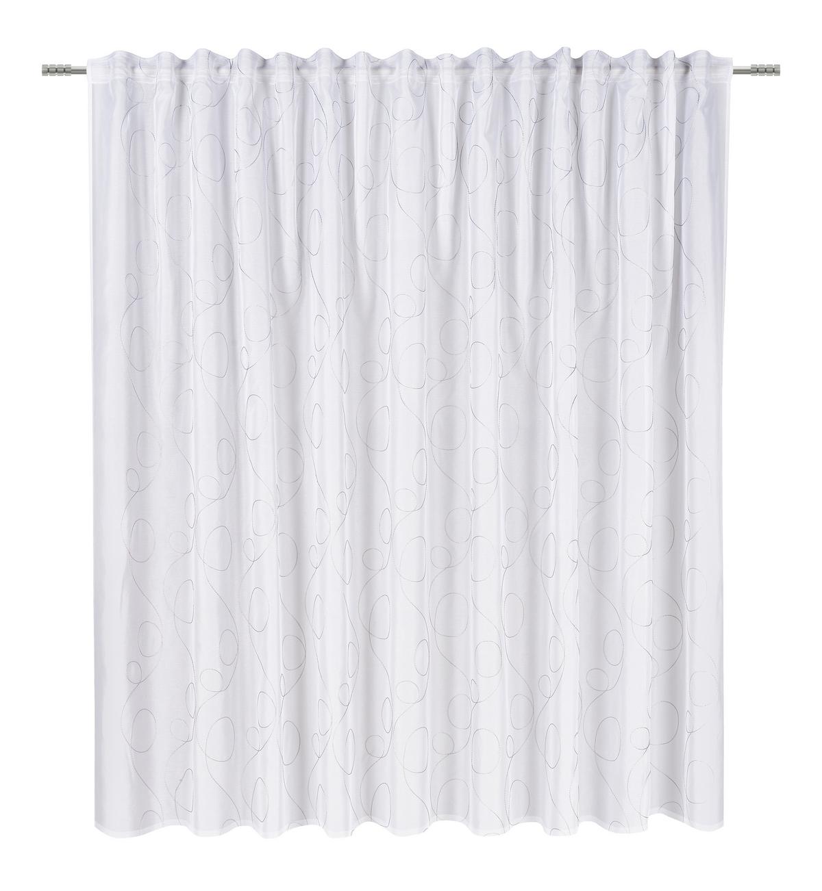 Készfüggöny Marion Store - antracit/fehér, Modern, textil (300/175cm) - Modern Living