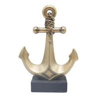 Szobor Ancla - aranyszínű/szürke, műanyag (22,3/8,1/31cm)