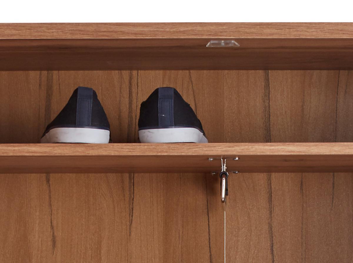 Omara Za Čevlje Venedig, Temno Siva, Hrast - temno siva/črna, Moderno, umetna masa/leseni material (70/196/35cm) - Mömax