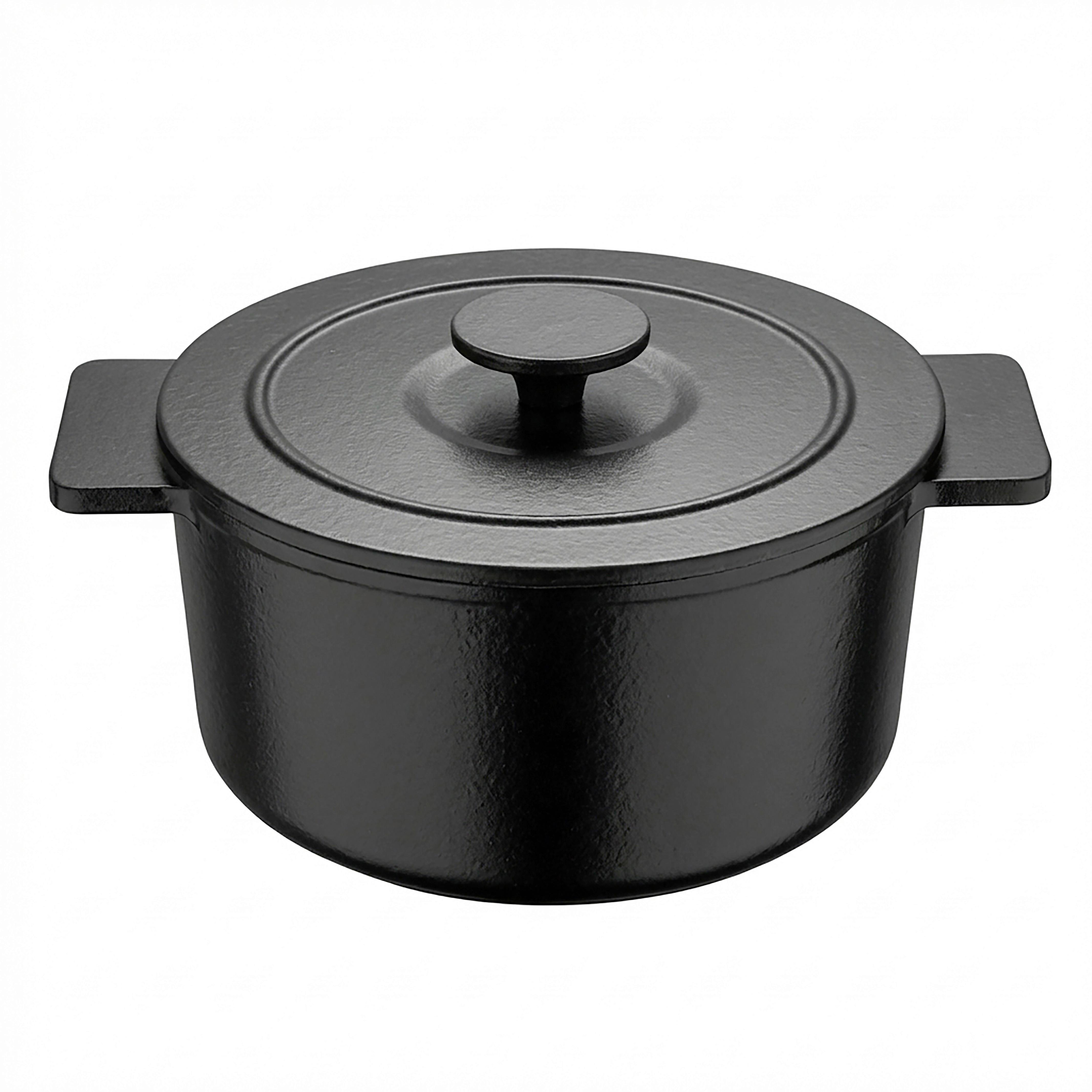 Šerpa 5,5l Irony - crna, Konvencionalno, metal (26/12cm) - Gourmesto