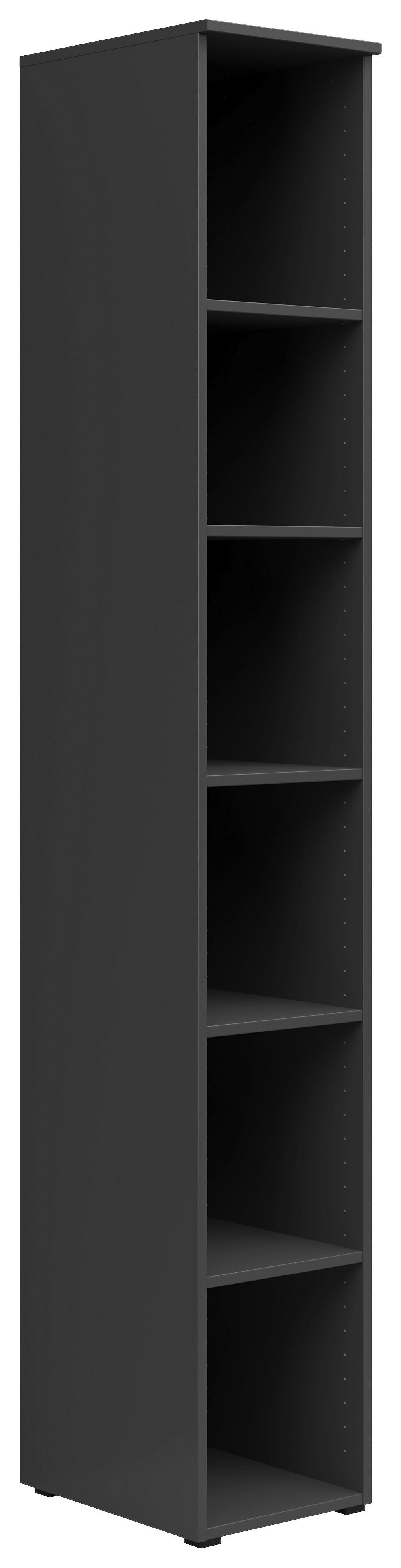 Etajeră MULTI - grafit, Modern, material pe bază de lemn (30/195/40cm) - Modern Living