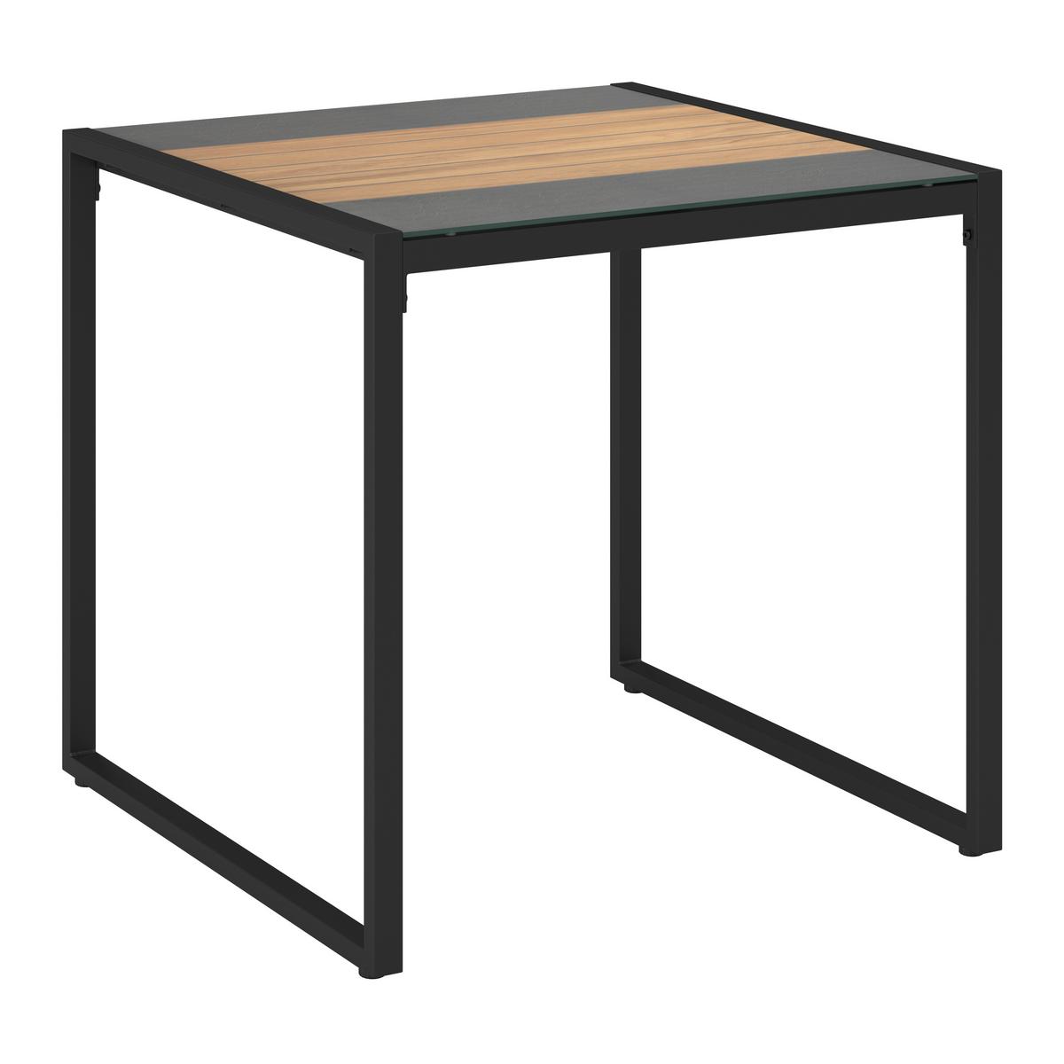 Garnitură grădină Sonora - gri deschis/culoare natur, Modern, plastic/sticlă (181/73/65cm) - Bessagi Garden