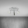 Deckenleuchte Carla - Chromfarben, MODERN, Glas/Metall (25/14cm) - MODERN LIVING