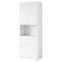 Aktenschrank Vera 70 - Weiss Hochglanz/Weiss, Design, Holzwerkstoff (68/181,9/33cm) - Livetastic