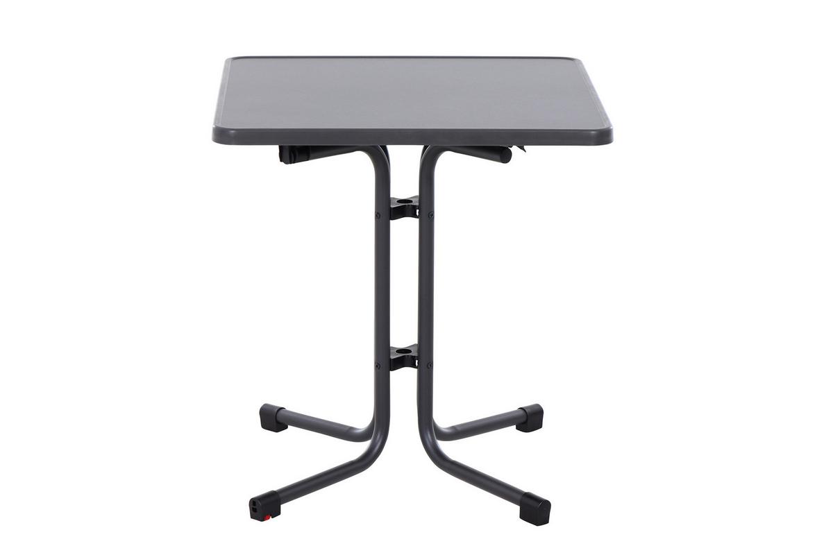 Siena Garden Gartenklapptisch ca.70x70x71cm Anthrazit - Anthrazit, KONVENTIONELL, Holzwerkstoff/Metall (70/70/71cm) - Siena Garden