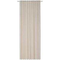 ZASŁONA GOTOWA RAVELLO II - kolor naturalny/taupe, Trend, tkanina (140/245cm) - Esposa