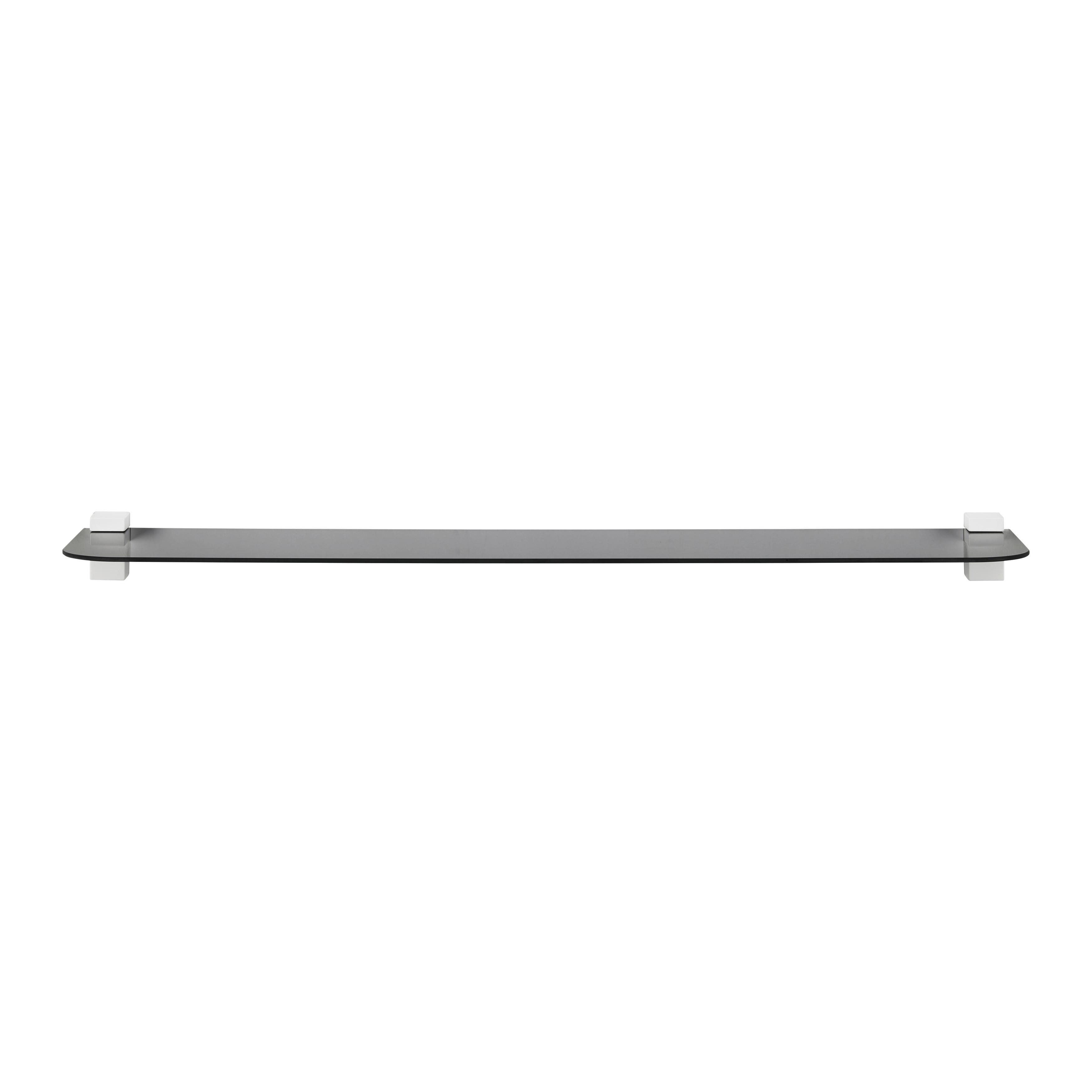 Stenska Polica Gerundet, Kaljeno Steklo, Črna, 78 Cm - črna, steklo (78/0,4/18cm) - Mömax