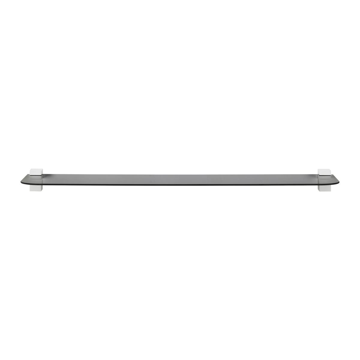 Glasablage Gerundet in Schwarz - Schwarz, Glas (78/0,4/18cm) - Mömax