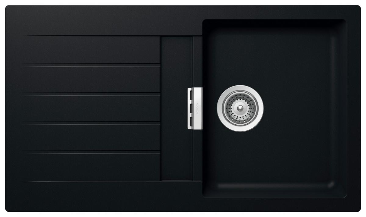 Spüle SIGD100APUR - Schwarz, MODERN (86/50cm) - Schock