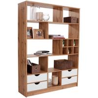 Etajeră Meggy - culoare lemn stejar, Modern, lemn (140/184/32cm) - Modern Living