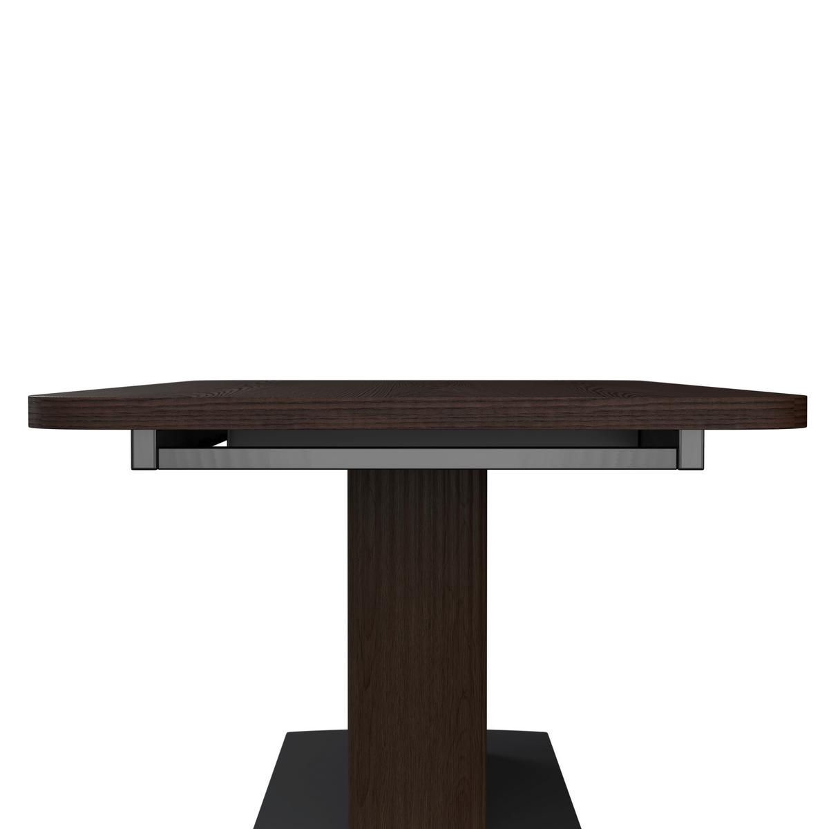 Kihúzható Asztal Diószín Amado - fekete/diószínű, Modern, faalapú anyag/fa (160-200/90/76cm) - Bessagi Home