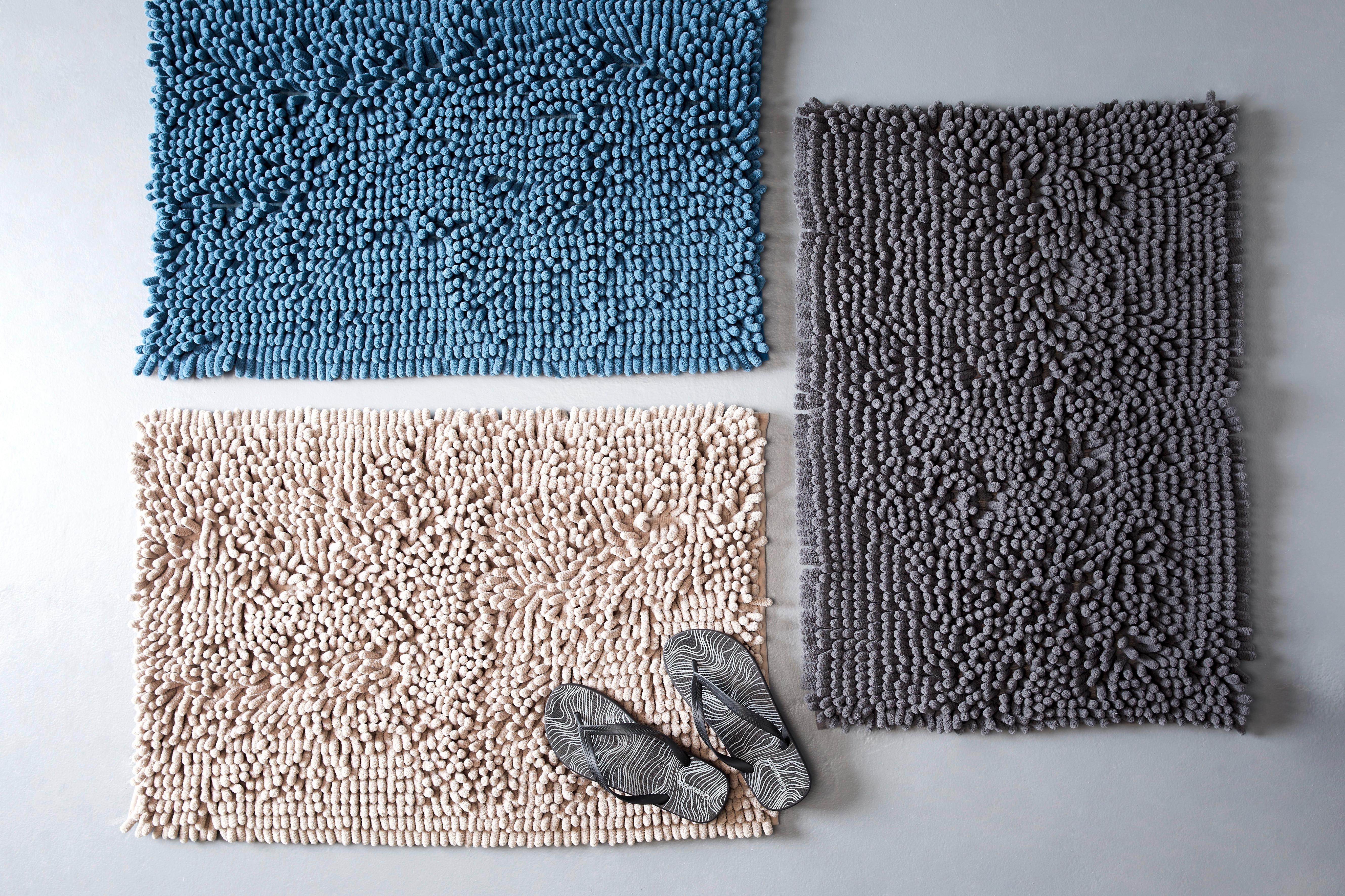 Badematte Jubi in Blau ca. 50x80cm - Blau, Konventionell, Textil (50/80cm) - Modern Living